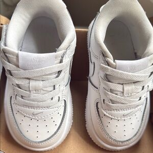 Nike White Leather Sneakers with Breathable Design